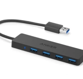 Anker Usb šakotuvas 4 Prievadų Usb 3.0 Itin Plonas Duomenų