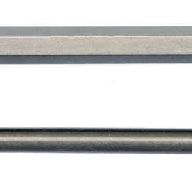 Antgaliai HEX šešiakampiai su skyle 1/4, 2vnt: H4x100mm; H6x100mm (YT-0495)