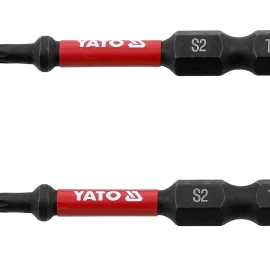 Antgaliai smūginiai | 6,3 mm (1/4) | S2 | T-Star (Torx) T10 | 2 vnt. (YT-78051)