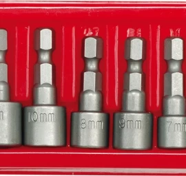 Antgalių-galvučių rinkinys | 6.3 mm (1/4) | 5-13 mm | 8 vnt. (66113)