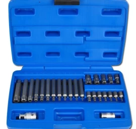 Antgalių komplektas | su skylutėmis | 10 mm (3/8) | T-Star (Torx) | 26 vnt. (5022)