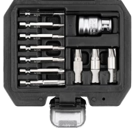 Antgalių rinkinys | sugadintiems T-Star (Torx) su skyle | 11 vnt. (YT-04582)