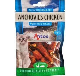 ANTOS Anchovies+Chicken skanėstai katėms 50g (12), 20568P