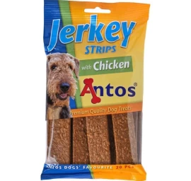 ANTOS Jerkey Strips Chicke 20vnt. plokštelės su vištiena (14), 20410P