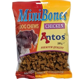 ANTOS Mini Bones Chicken maži kauliukai su vištiena 200g (25), 10248P