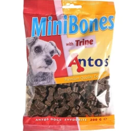ANTOS Mini Bones Tripe maži kauliukai su žarnokais 200g (25), 10250P