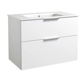 Apatinė spintelė su keramikiniu praustuvu Raguvos Baldai GRAND matinė balta, 81 cm, 21113512