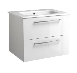 Apatinė spintelė su praustuvu Kame JOY, balta blizgi, 61 cm, 12113311