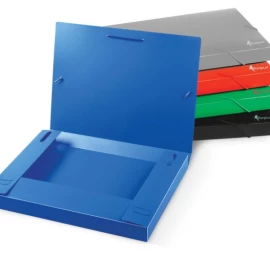 Aplankas-dėklas su gumelėmis Forpus, A4/30 mm, plastikinis, žalias