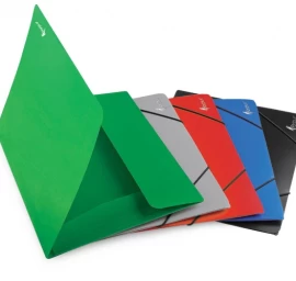 Aplankas su gumelėmis Forpus Premier, A4, plastikinis, talpa 150 lapų, juodas