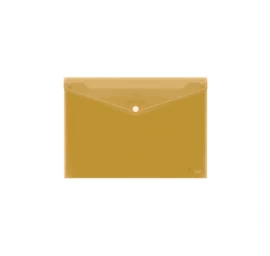 Aplankas-vokelis su spaude Forpus, A4, plastikinis, geltonas, skaidrus