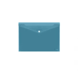Aplankas-vokelis su spaude Forpus, A4, plastikinis, mėlynas, skaidrus