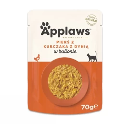 Applaws vištiena su moliūgu sultinyje, šlapias kačių maistas, 70g