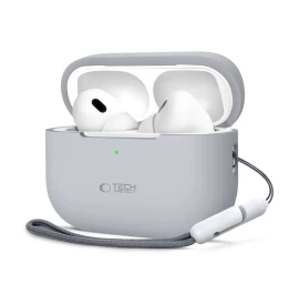 „apple Airpods Pro 1 / 2“ Silikoninis Dėklas – Pilkos Spalvos