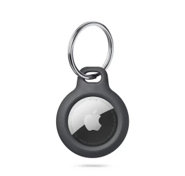 apple Airtag Raktų Dėklas Su žiedu - Juodas