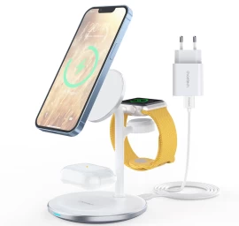apple įkrovimo Stotelė T585-f 3in1 Iphone 12/13 Airpods Pro Watch - Balta