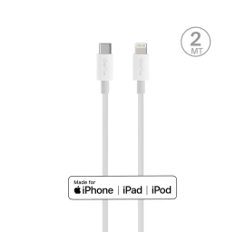 apple Kabelis Su Mfi Usb-c - iphone Lightning 2.4a 2 M - Baltas