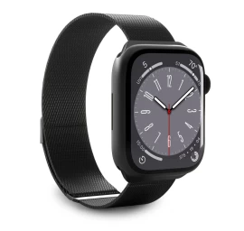 apple Watch Dirželis 42 44 45 45 49 Mm Milanese - Juodas