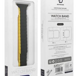 apple Watch Se Magnetinis Dirželis, 9, 8, 7, 6, 5, 4, 3, 2, 1 (41, 40, 38 Mm) Dux Ducis Dirželis (ld Versija) - Juodai Geltonas