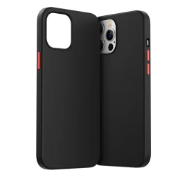 Apsauginis Dėklas Iphone 12 Pro Max Color Series Juodas
