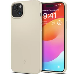 Apsauginis Dėklas Iphone 15 Plus Thin Fit Beige
