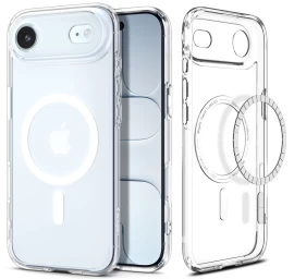 Apsauginis Dėklas iphone 17 Air Ultra Hybrid Magsafe - Skaidrus Ir Baltas