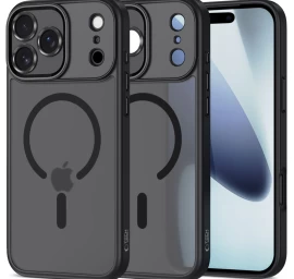 Apsauginis Dėklas iphone 17 Pro Magcam Magsafe - Matinės Juodos Spalvos