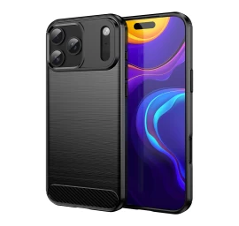 Apsauginis Dėklas iphone 17 Pro Max Carbon Case - Juodas