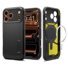 Apsauginis Dėklas iphone 17 Pro Tough Armor T Magsafe - Juodas