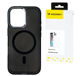Apsauginis Dėklas samsung Galaxy S24 Fe Glitter Case Magsafe - Juodas Su Blizgučiais