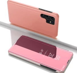 Apsauginis Dėklas samsung Galaxy S25 Ultra Clear View Case - Rožinis