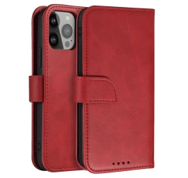 Apsauginis Dėklas Su Atvartu samsung Galaxy S25+ Magnetinis Dėklas - Raudonas