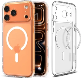 Apsauginis Galinis Dėklas iphone 17 Pro Max Ultra Hybrid Magsafe - Baltas