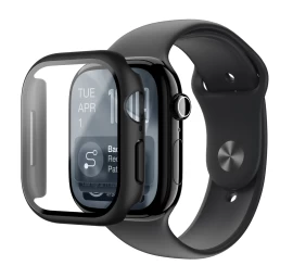 Apsauginis Stiklas Su Dėklu, Skirtas apple Watch Series 11 46 Mm radix - Juodas