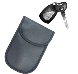 Apsaugos Nuo Vagystės Dėklas Automobilio Rakteliams Faraday Cage 14x10cm Juodas