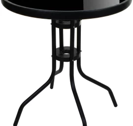 Apskritas Stalas Island 60 Cm - Juodas Stalviršis