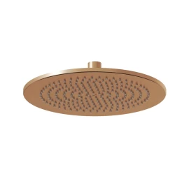 Apvali dušo galvutė RAVAK 980.60RGB Chrome, 250mm šlifuoto rožinio aukso sp.
