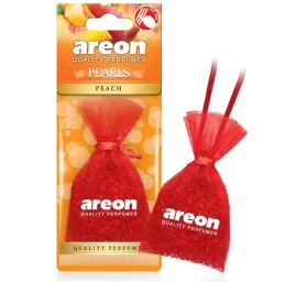 areon Pearls Automobilio Oro Gaiviklis Persikų Kvapo Paketėlyje.