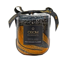 Aromatinė žvakė OSOM Moments Fig &amp; Ginger Flower 360 g, OSOM2308B