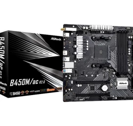 Asrock B450m/ac R2.0 Motininė Plokštė (socket Am4 / Micro Atx)