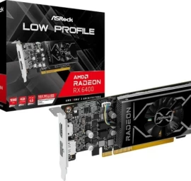 Asrock Radeon Rx 6400 Low Profile 4gb Gddr6 (rx6400 Lp 4g) Vaizdo Plokštė