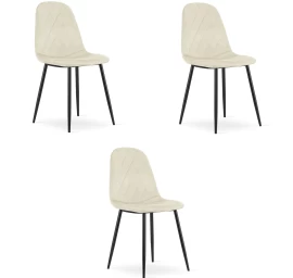 Asti Kėdė - Smėlio Spalvos Aksomas X 3