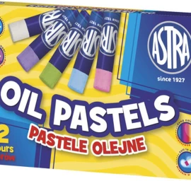 Astra Aliejinės Pastelės 12 Spalvų.