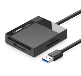Atminties Kortelių Skaitytuvas Sd / Micro Sd / Cf / Ms Kištukas Usb 3.0 1 M - Juodas