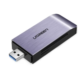 Atminties Kortelių Skaitytuvas Sd / Micro Sd / Cf / Ms Kištukas Usb 3.0 - Pilkas