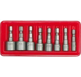 Atsuktuvų galvučių rinkinys 1/4 (8vnt) 5-13mm
