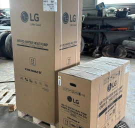 Šilumos siurblys oras-vanduo LG THERMA V, SPLIT IWT, 7 kW 1 su integruotu 200 l vandens šildytuvu