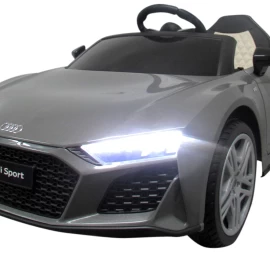 Audi R8 Sport Grey Battery Car Eva Leather Pilot