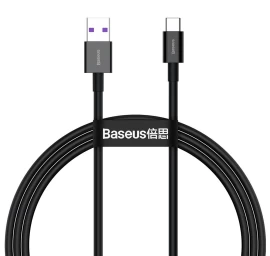 Aukščiausios Kokybės Laidas huawei Usb - Usb-c 11v / 6a Supercharge 1 M - Juodas