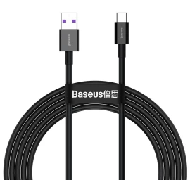 Aukščiausios Kokybės Laidas huawei Usb - Usb-c 11v / 6a Supercharge 2 M - Juodas